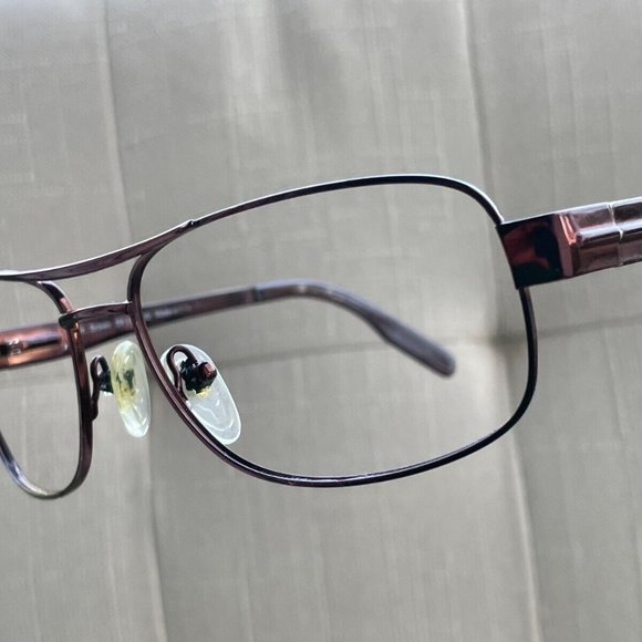 Kirkland Signature Men Glasses Frame FREDERICK Dark Brown Tone Eyeglasses Italy - Picture 4 of 12